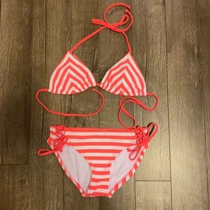 Pink and White bikini